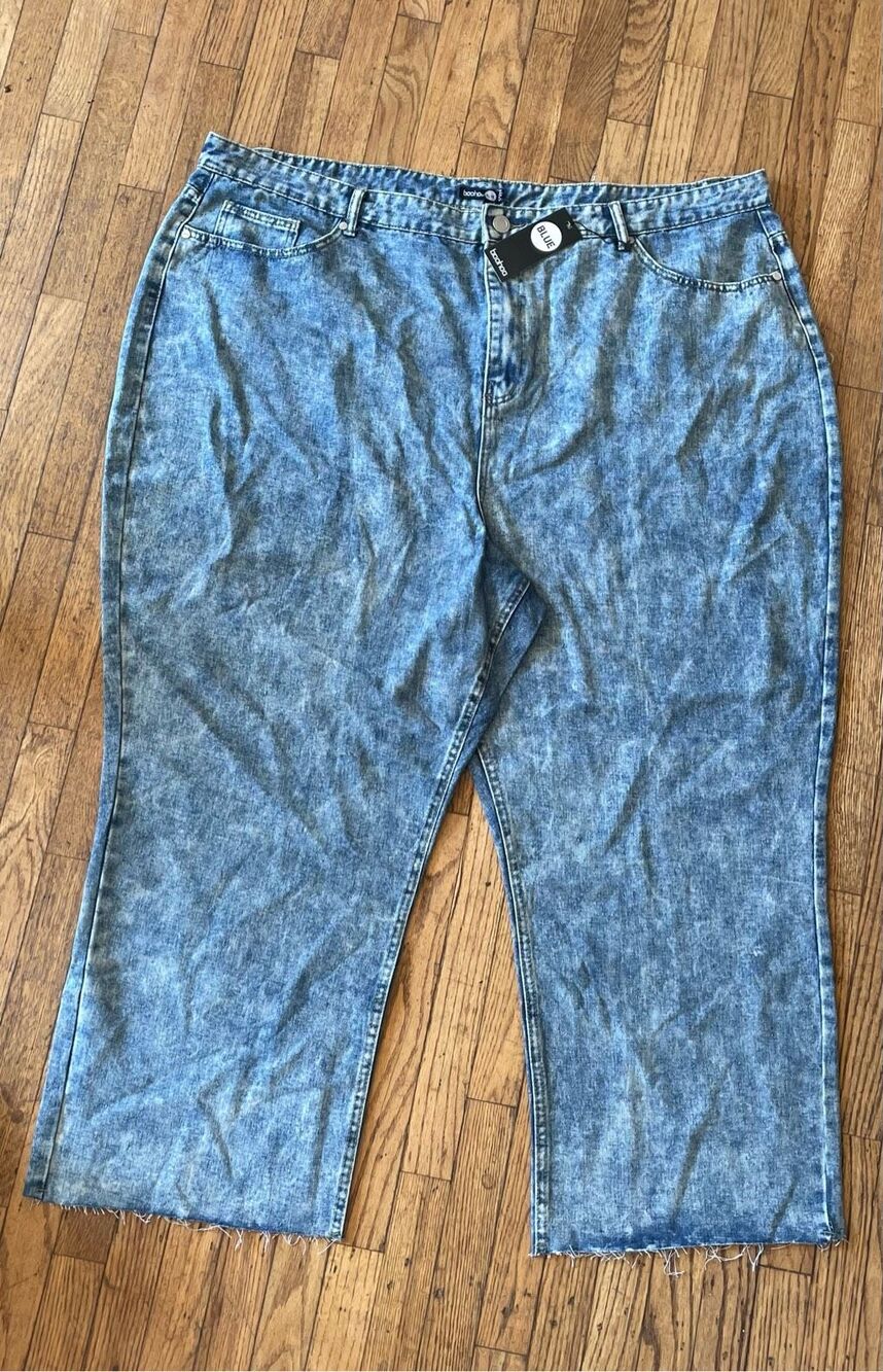 Boohoo Women’s 24 Jeans Acid Wash Ankle New